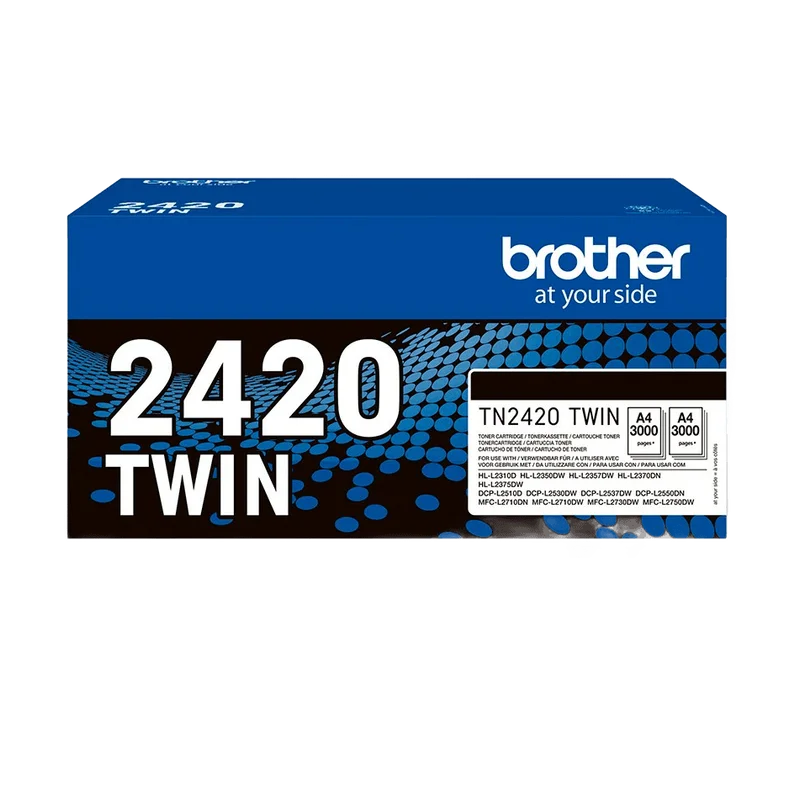 Brother TN-2420TWIN toner zwart (2 stuks)
