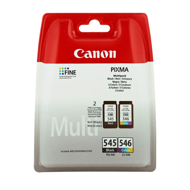Canon PG-545 + CL-546 set zwart en kleur met fotopapier