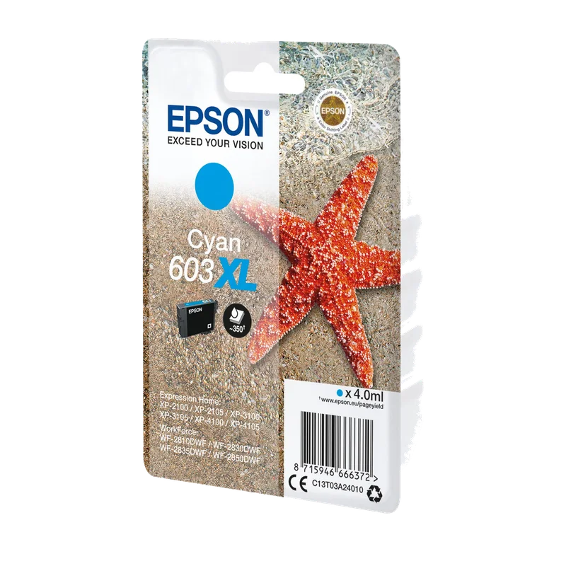 Epson 603XL cyaan (T03A2)