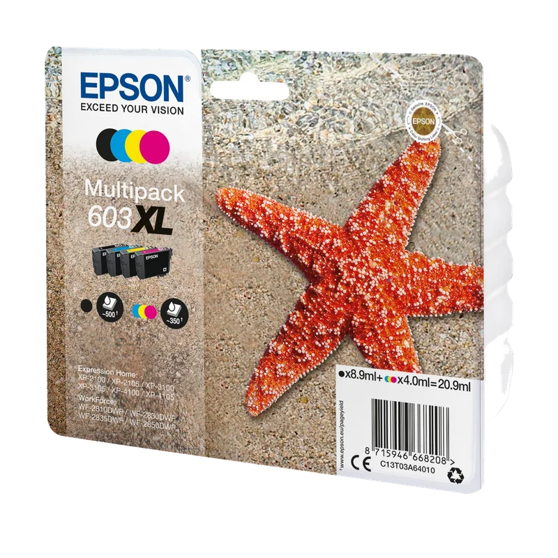 Epson 603XL set zwart en kleur (T03A6)