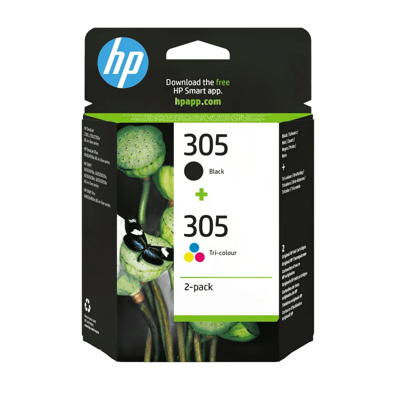 HP 305 set zwart en kleur (6ZD17AE)
