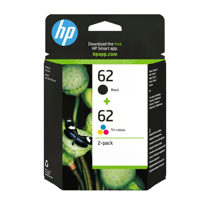 HP 62 set zwart en kleur (N9J71AE)